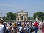 Outside the Louvre