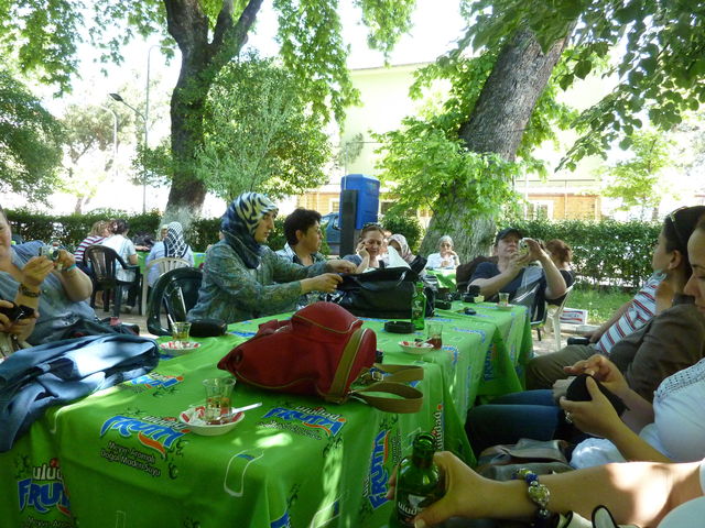 A refreshing tea garden and a well deserved sit down!