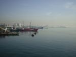View back at Pendik on the boat to Yalova