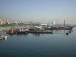 View back at Pendik on the boat to Yalova